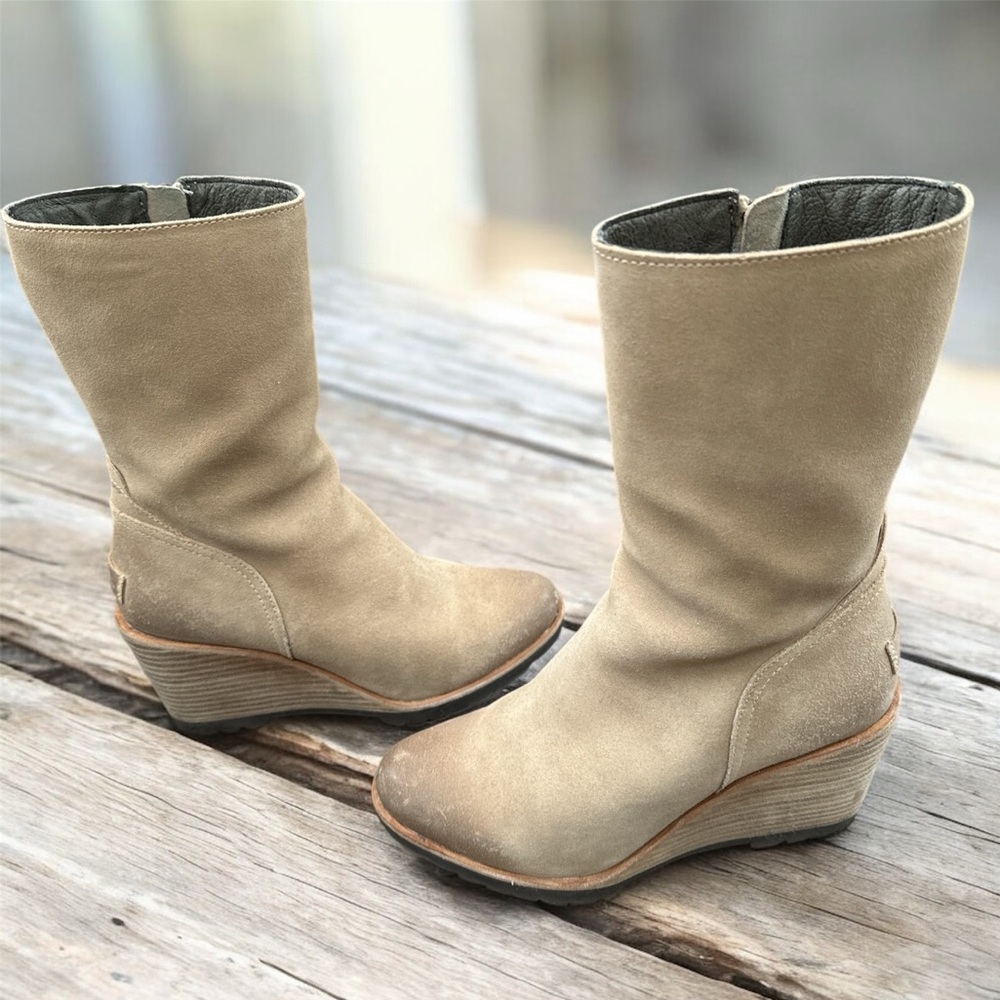 Suede Sorel Wedge Boots